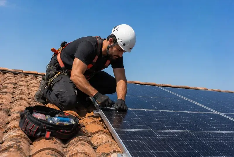 Maintenance et monitoring de panneaux solaires à Neuville-Saint-Rémy