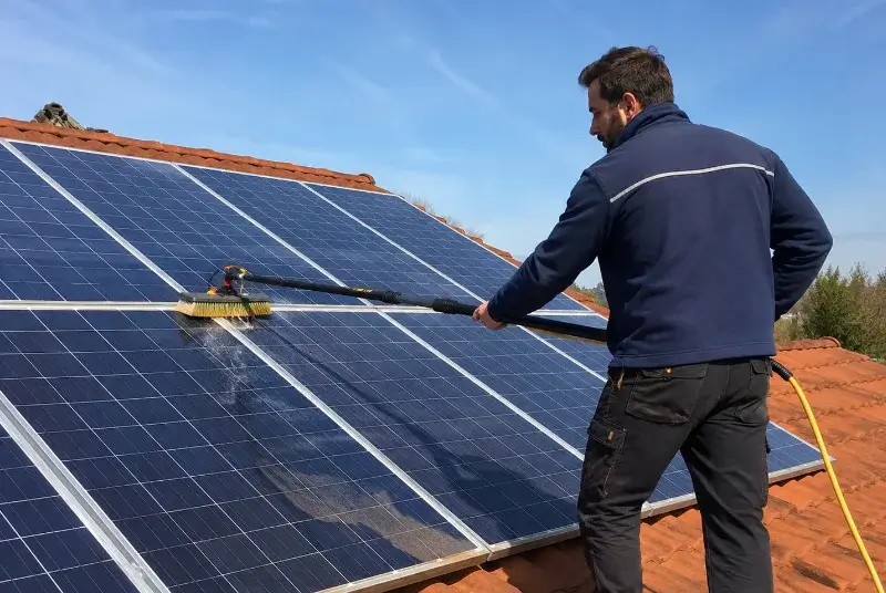 Nettoyage et entretien de panneaux solaires à Neuville-Saint-Rémy